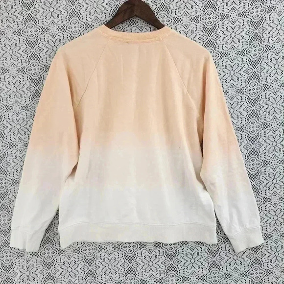 Lucky Brand Cotton Blend Crew neck Two Tone Sweatshirt Women's L - Picture 2 of 9
